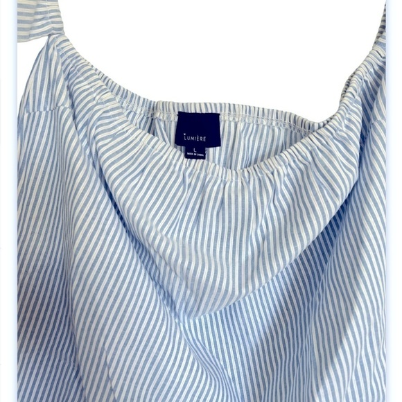 Lumiere Off the Shoulder Striped Top - Picture 4 of 5